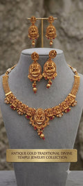Gold Plated Temple Necklace