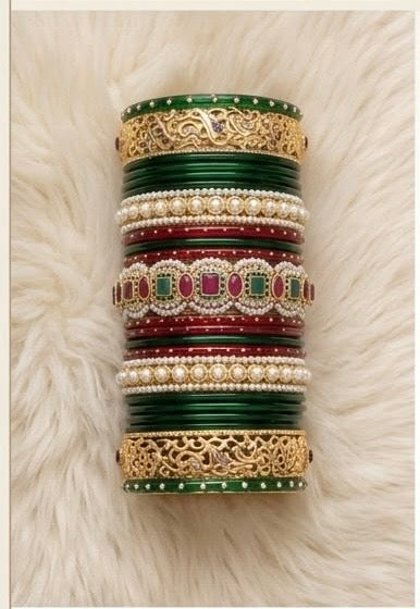 Karvachauth Special Bangle stack for both Hands