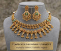Vintage stone Gold plated multi-layered Necklace