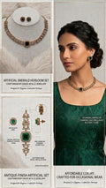 American Diamond Emerald Necklace