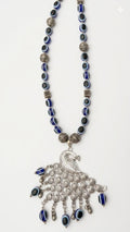 Evil eye Chain with Oxidized Pendant