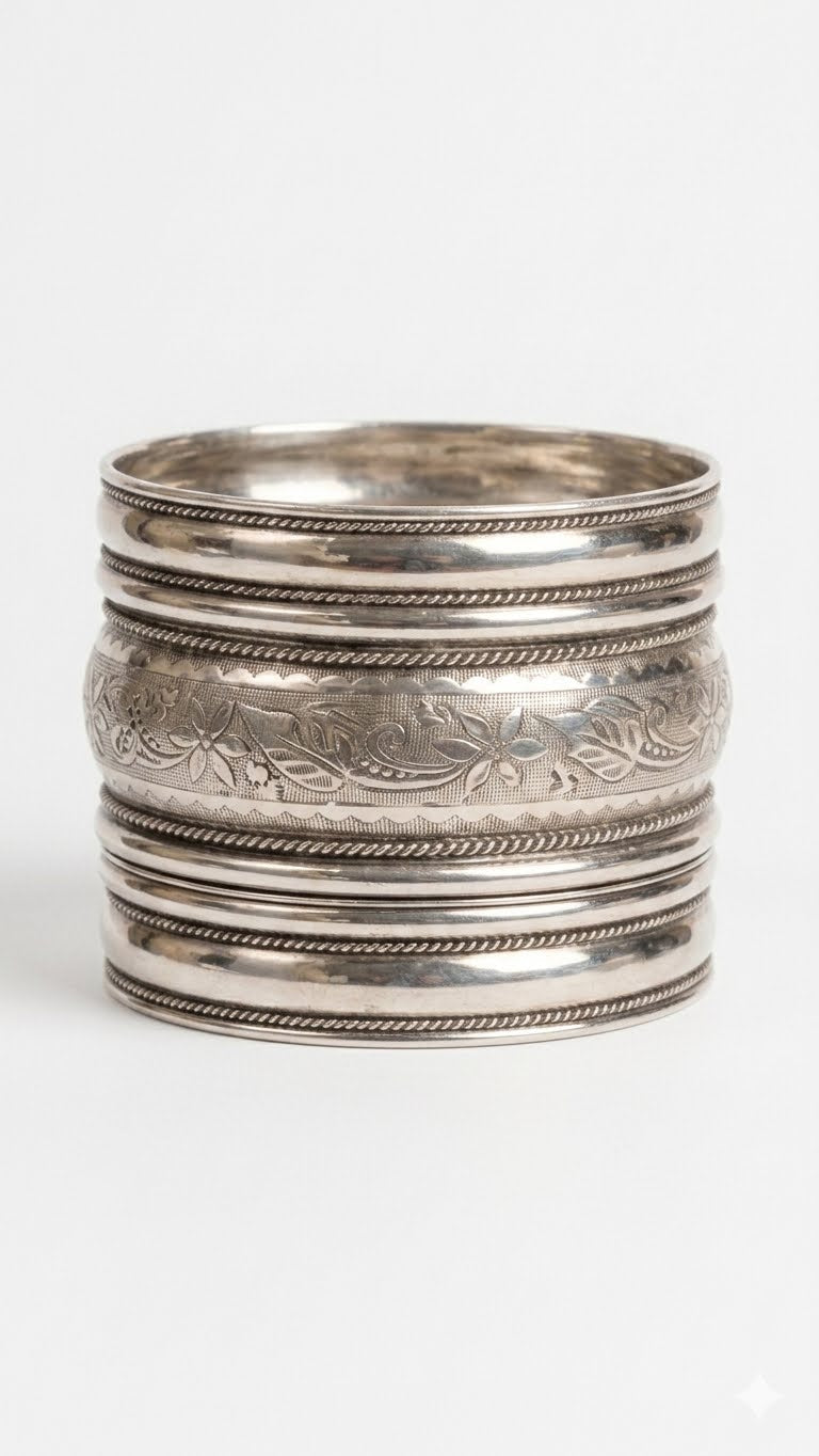 Oxidized Cuff Bracelet
