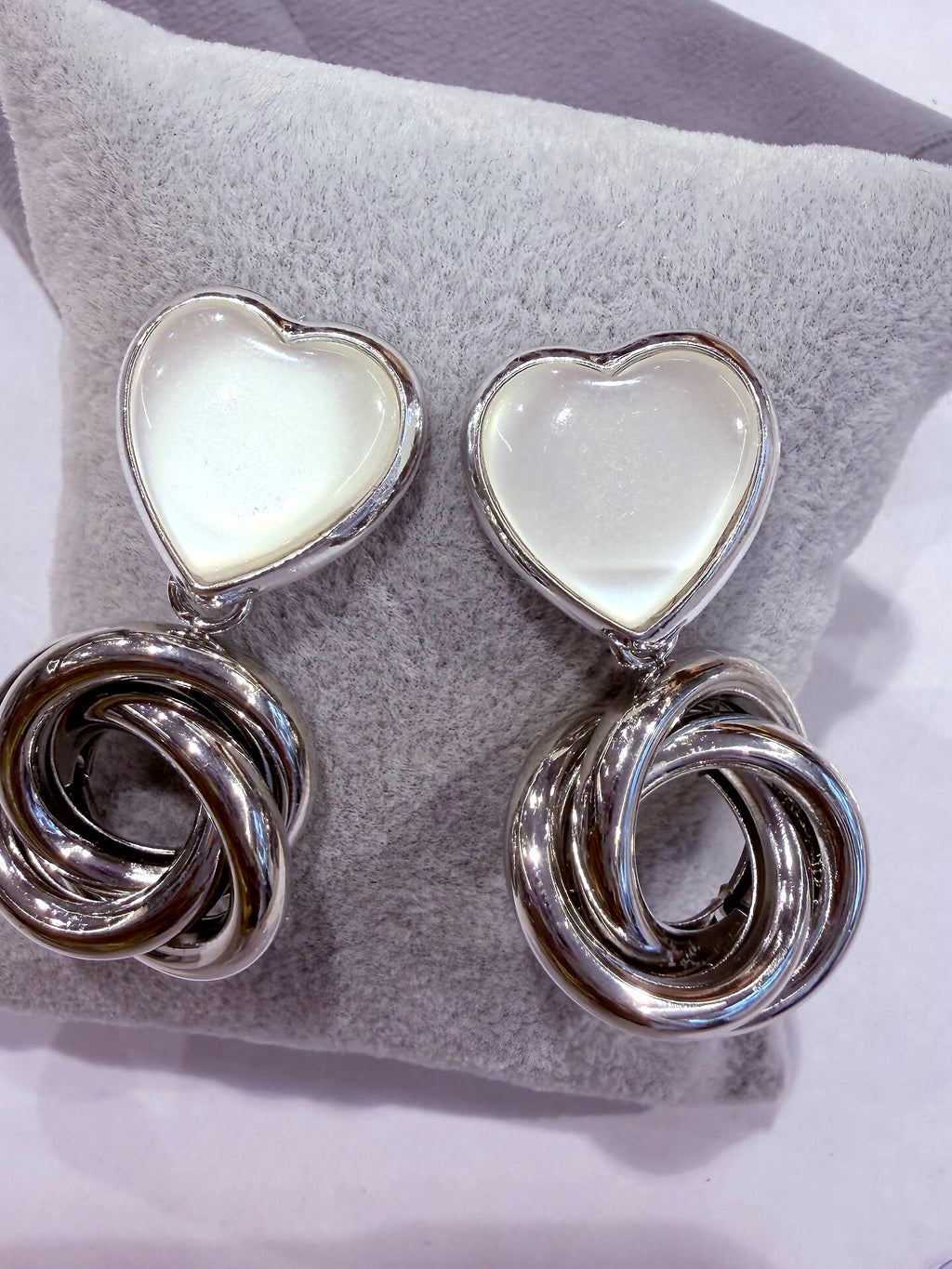 Lunar Glow silver Earrings