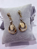 Champagne Spark golden Earrings