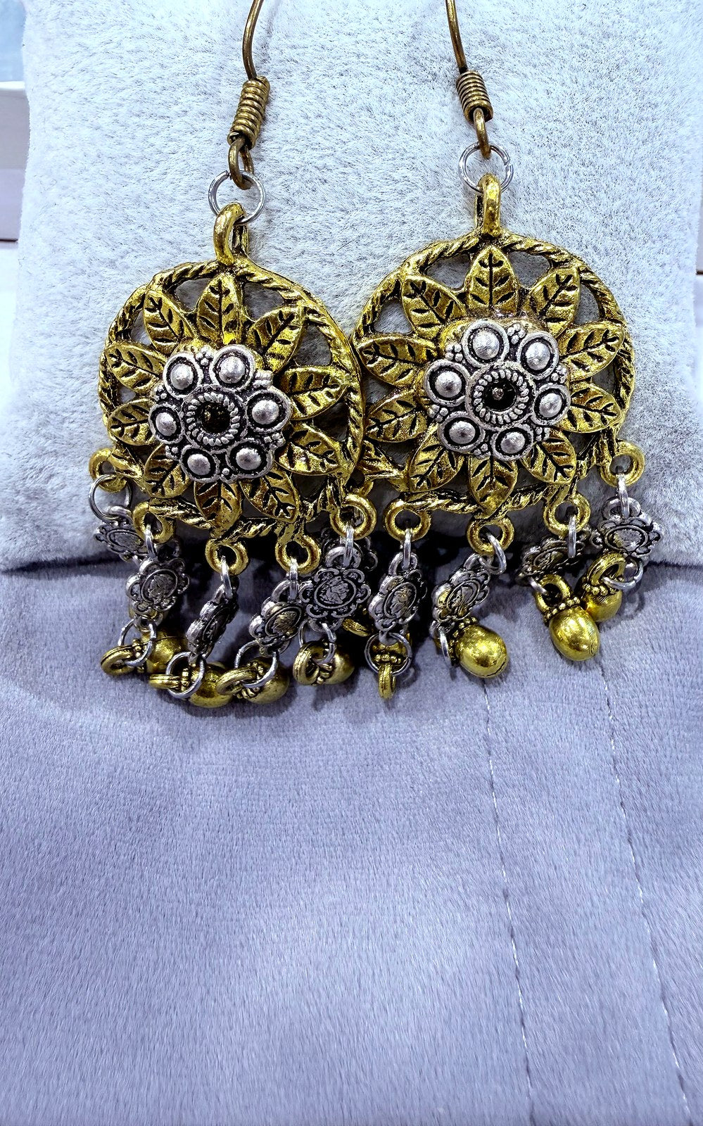 Golden oxidized Earrings