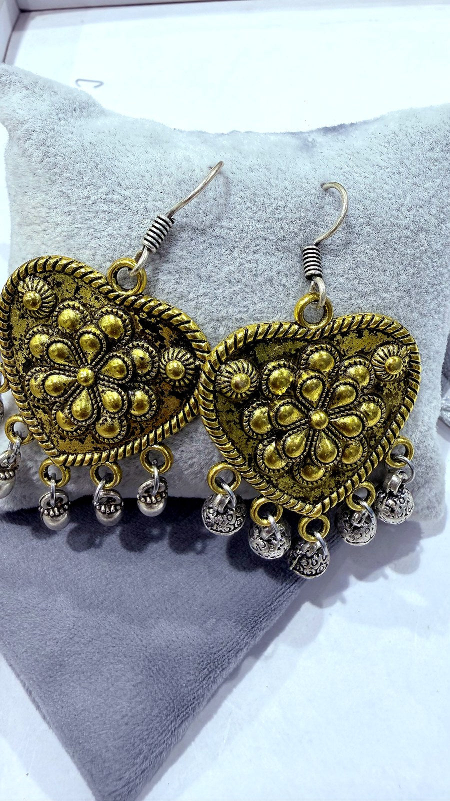 Golden oxidized Earrings