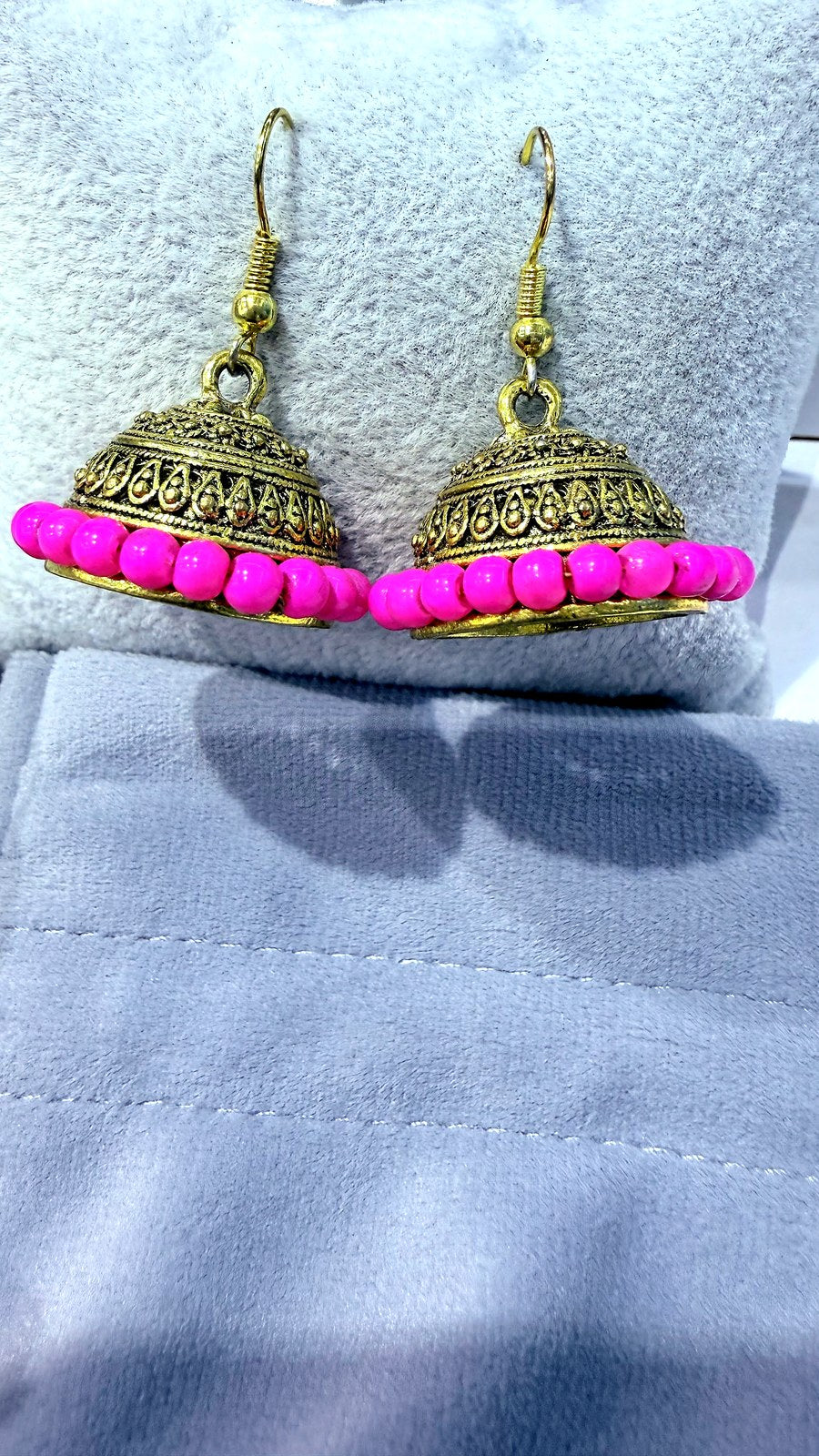 Golden oxidized Jhumka