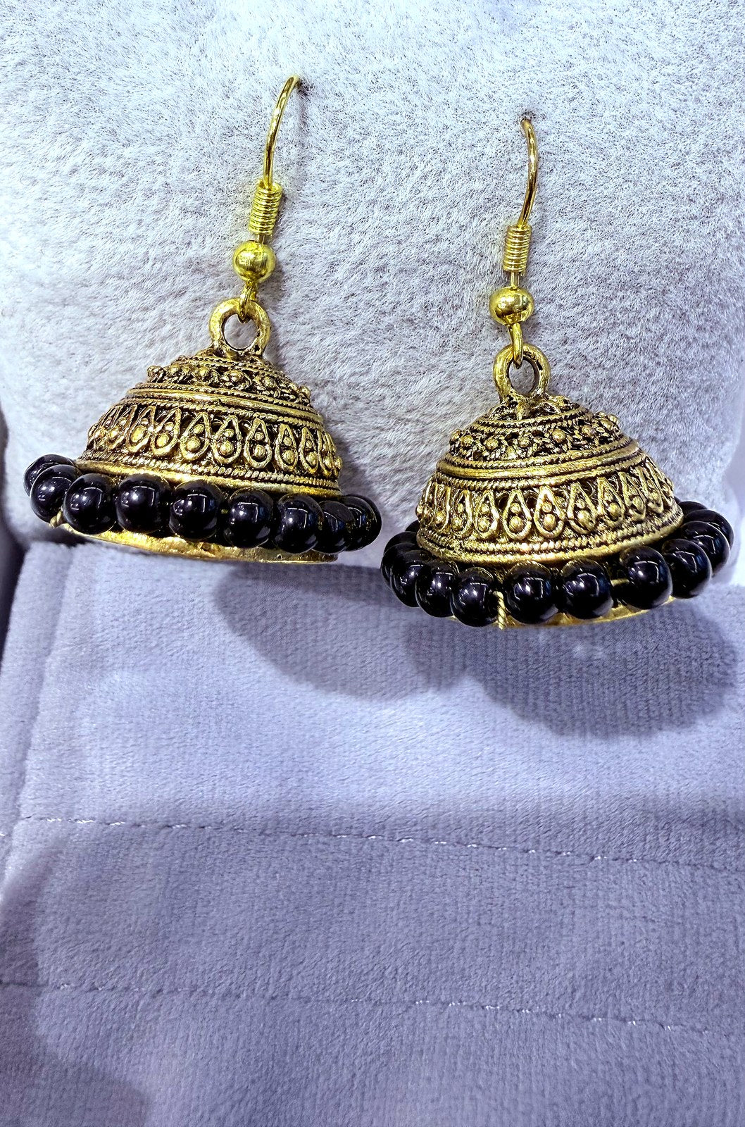 Golden oxidized Jhumka